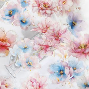 10 pcs/pack Vintage Flower PET Sticker Creative DIY Journal Material Collage Scrapbooking Supplies Aesthetics Stationery