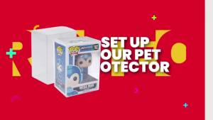 Clear Pop Display Case Compatible with 4" Inch Funko Pop Vinyl FiguresHeavy Duty Display Box with Protective Film Locking Tab