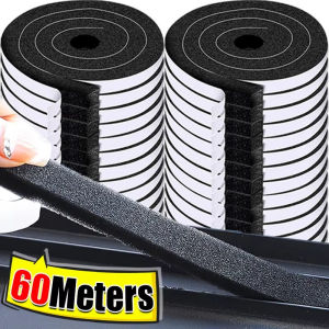 Sponge Sealing Strips Door Window Dustproof Windproof Sound-Proof Weather Stripping Self-adhesive Tapes Door Seam Sealed Strip