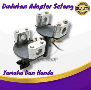 Dudukan Stang / Adaptor Stang Universal Honda Yamaha Matic Bebek Modif Trondol / Fatbar