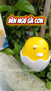 Đèn Ngủ Cảm Ứng Ánh Sáng Hình Trứng Gà Đáng Yêu