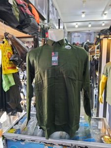 kemeja polos pria lengan panjang