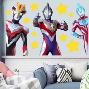 Diy Cartoon Anime Wall Stickers for Boys Bedroom Decor Modern Minimalist PVC Waterproof Wall Art Mural Childrens Room Decoration