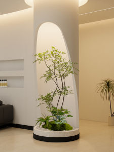 Simulated Green Plant Miniature Landscape Decorative Indoor Soft Decoration High-End Sensation Creamy Style Potted Plant