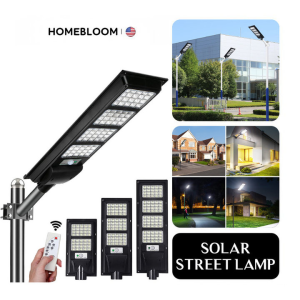 HOMEBLOOM Solar light 8000W super bright solar light outdoor waterproof LED light solar street light heavy duty sensor super bright LED street light
