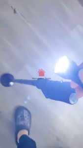 Foldable Walking Stick With Side Assist | Anti Skid Walking Cane With Four Feet & Sponge Handle