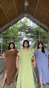 Kayara Long Dress Crinkle Aif Flow