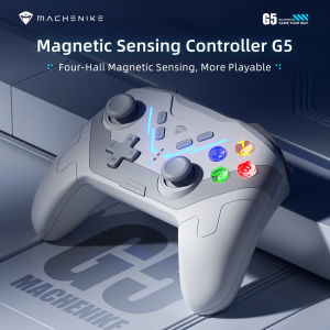 Machenike G5 Magnetic Sensing Controller Wired/Wireless Dual Mode Connection Gamepad Hall Joysticks Trigger 6 AXIS Gryo Motion Control Dual Programmable Shouder Buttons Gamepad