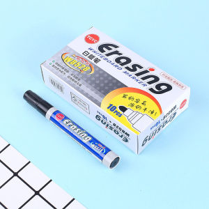 Bộ 10 Bút Viết Bảng Trắng 2.0mm Ngòi Mực Dung Lượng Cao Đen Xanh Đỏ Xanh Lá - Bút Giảng Dạy Văn Phòng Chữ Viết Tay Rõ Ràng Dễ Dàng Xóa