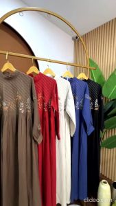 Gamis HIMA Dress by Dlovera - Realpic Terbaru casual katun