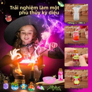 Bộ Đồ Chơi Phù Thủy Tự Làm Little Magician - Đồ Trang Trí Thí Nghiệm Sáng Tạo Dành Cho Trẻ Em Nhân Dịp Giáng sinh/Sinh nhật/Halloween Thích Hợp Cho Lứa Tuổi Từ 3-6