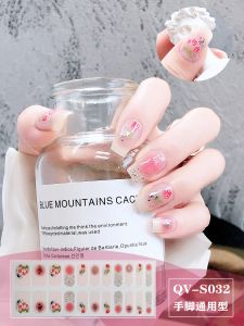 Ultra-Thin No-Bake Gel Nail Art Stickers Eco-Friendly Self-Adhesive Waterproof Long-Lasting Removable Nail Patches