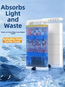 Yee | Low Water Level 3-in-1 Filter Pump Aquarium Waste Removal and Water Purification System