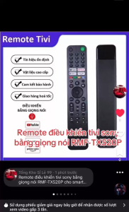 Remote Điều khiển bằng giọng nói Tivi Sony mẫu RMF-TX520P cho tivi LCD Led Qled Oled 4k 8k...