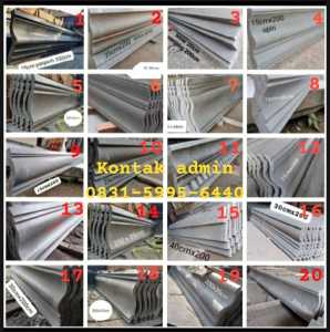 lis beton profil minimalis hiasan dinding warna natural abu lisplang beton anti tampias varian motif