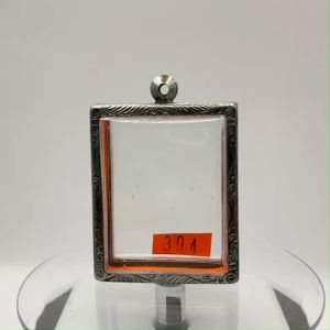 No.(394) ตลับพระ กรอบพระสแตนเลสลายไทย สมเด็จใหญ่ หรือพิมพ์พระสี่เหลียมใหญ่ ขนาดวงใน 4.0*5.0 ซม. ขนาดใส่สวย 3.6*4.6 ซม. หรือขนาดพระที่ใกล้เคียง