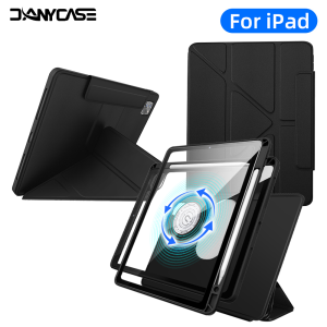 DANYCASE Y Fold iPad Case for iPad Air 11 M2 M3 M4 Air 4/5 10.9 11th A16 10th Pro 11 1/2/3/4th Pro 12.9 4/5/6th Air 13 M2 M3 Magnetic Detachable Separation Sliding Rail Cover