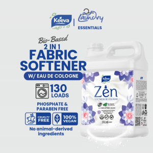 Keeva 2-in-1 Fabric Softener with Cologne - Professional Fabric Softener for Laundry Business and Home