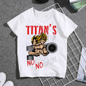 Bandai | Dragon Ball GOKU Character Printed T-shirt Mens and Womens Short-sleeved Japanese Summer Casual Loose Cotton T-shirt