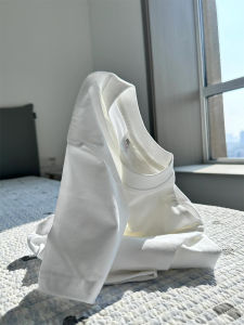 Heavyweight Short Sleeve Mens T-Shirt 300g Long Staple Cotton Three-Needle Shoulder Fit Summer White Half Sleeve round Neck