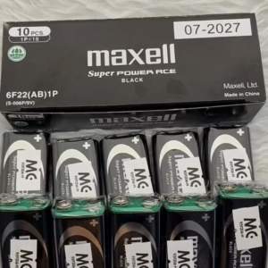 Bateri Maxell Super Power Ace 9V/Maxell Japan Long Lasting Super Power Ace 9V Battery [1Box-10Pcs]