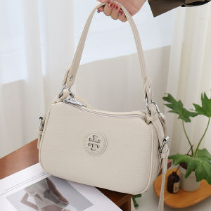 Fashionable Minimalist Soft Leather Underarm Crossbody Bag for Women with Multiple Pockets Practical Single Shoulder Sling Bag