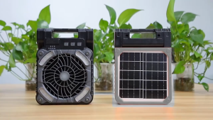5200mAh Multifunctional Outdoor Solar Fan Portable Solar Fan Suitable for camping and outdoor work