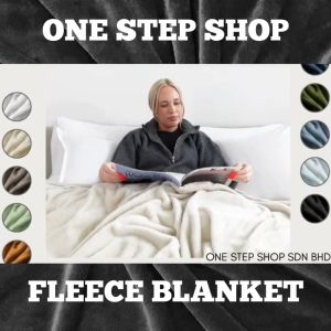 Fleece Selimut Baldu Blanket Fluffy Flannel Single Warm soft Blanket Lembut Gebu Baldu Comforter for Travel & breathable Polar Fleece
