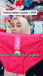 12Pcs lydyly 008 Celana Dalam Wanita Dewasa Bahan Katun Adem Polos Cutting Mini