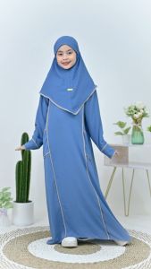 Abaya Anak Set Hijab Baju Gamis Anak Perempuan Umur 5 Sampai 13 tahun Anak Tanggung Terbaru