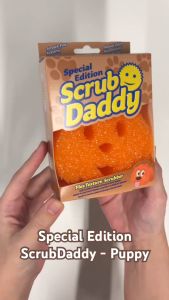 Scrub Daddy Puppy Miếng Bọt Biển Cọ Rửa Đa Năng Chà Vết Bẩn Cứng Đầu Chống Trầy Xước Bền Hơn