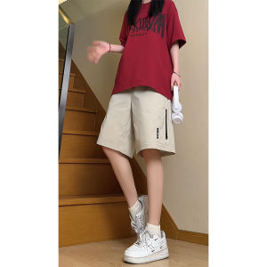 Quần Short Nam Chống Thấm Nước American Style Mùa Hè Quần Leo Núi Ngoài Trời Nhanh Khô Quần Short Nam Cạp Vừa Dài Năm