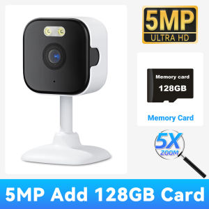 5MP Indoor Security Camera with Color Night Vision & Human Detection 2-Way Audio 2.4G/5G WiFi Compatible with O-KAM Pro App