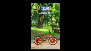 Sepeda BMX Anak Laki PMB Mortein MN531 Justice League Ban Pompa 12/16/18x2.50 Inch untuk Anak 2-8 Tahun