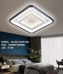 Lampu hias plafon minimalis full LED moder dekor ruang tidur meja makan resto cafe teras