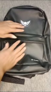 Tas Ransel Pria Backpack Waterproof Anti Air Sticker Logo