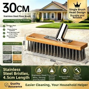MIVOFIVO | Stainless Steel Wire Outdoor Cleaning Brush