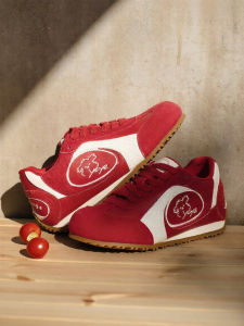 Josiny | Red Dog Pattern Thick Sole Womens Shoes 2026 Spring Summer New Casual Athletic Trainer