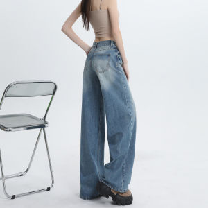 Y2k High Waist Straight Leg Women Jeans Loose Fit  Pants for Girls Comfortable Stretch Vintage Washed  Trousers Y2k jeans