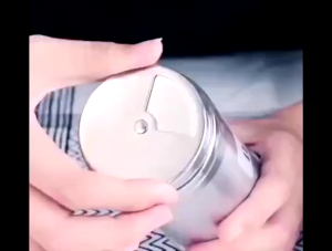 Multi-purpose Salt Sugar Rotating Cover Shake Pepper Bottle Spice Jar Stainless Steel