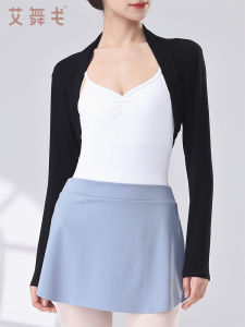 Áo Khoác Tập Luyện Khiêu Vũ Ballet Cổ Điển Dài Tay Dành Cho Nữ Áo Khoác Ngoài Thể Thao Mùa Đông Áo Len Mỏng Giữ Nhiệt