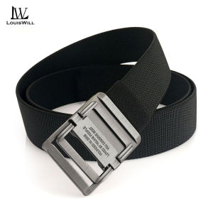 LouisWill Fashion Mens Belts Elastic Nylon Belt Trendy Utility Waist Belts 120cm Adjustable Length Scratch Resistant Belts No Hole Belt for Men Vintage Jeans Belt for Men