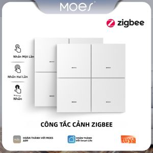 Công Tắc Cảnh Tuya ZigBee 4 Nút Điều Khiển Không Dây 12 Nút Nhấn Sử Dụng Pin Tự Động Hóa Nhà Thông Minh Tương Thích Với Smart Life