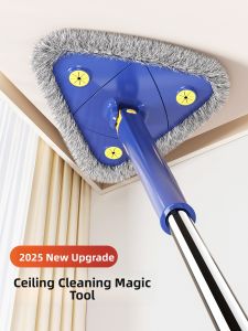 ZHIFAN | Ceiling Dust Molding Removal Cleaning Tool Telescopic Triangle Mop