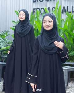 Gamis Rumi Abaya Anak Tanggung Perempuan terbaru Usia 10 11 12 13 14 15 16 17 Tahun Bhana cringkle mix payet Gamis Anak Polos