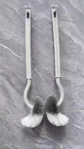 แปรงขัดชักโครกแบบโค้งติดผนังห้องน้ำ หัวโค้ง แปรงซอกมุม ขนนุ่ม อุปกรณ์ทำความสะอาดภายในบ้าน