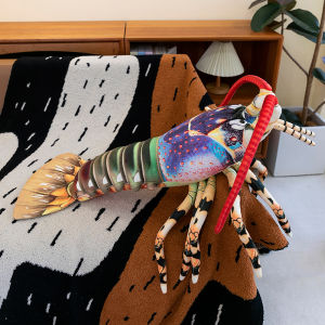 QIAOSHANG | Simulated Australian Lobster Plush Toy Large Size