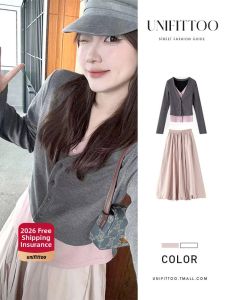 unifittoo | Korean Style Autumn and Winter Long Dress