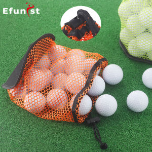 Portable Multipurpose Sports Mesh Net Bag Golf Ball Organizer Bag Drawstring Pouch Golf Sports Supplies Can hold 12/25/50 Balls