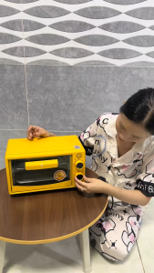 Lò nướng mini đa năng 2 tầng tiện dụng cho mọi gia đình Nướng Bánh – Thịt – Pizza Siêu Ngon Tiết Kiệm Điện 800W